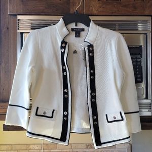 White house black market, xs, white blazer